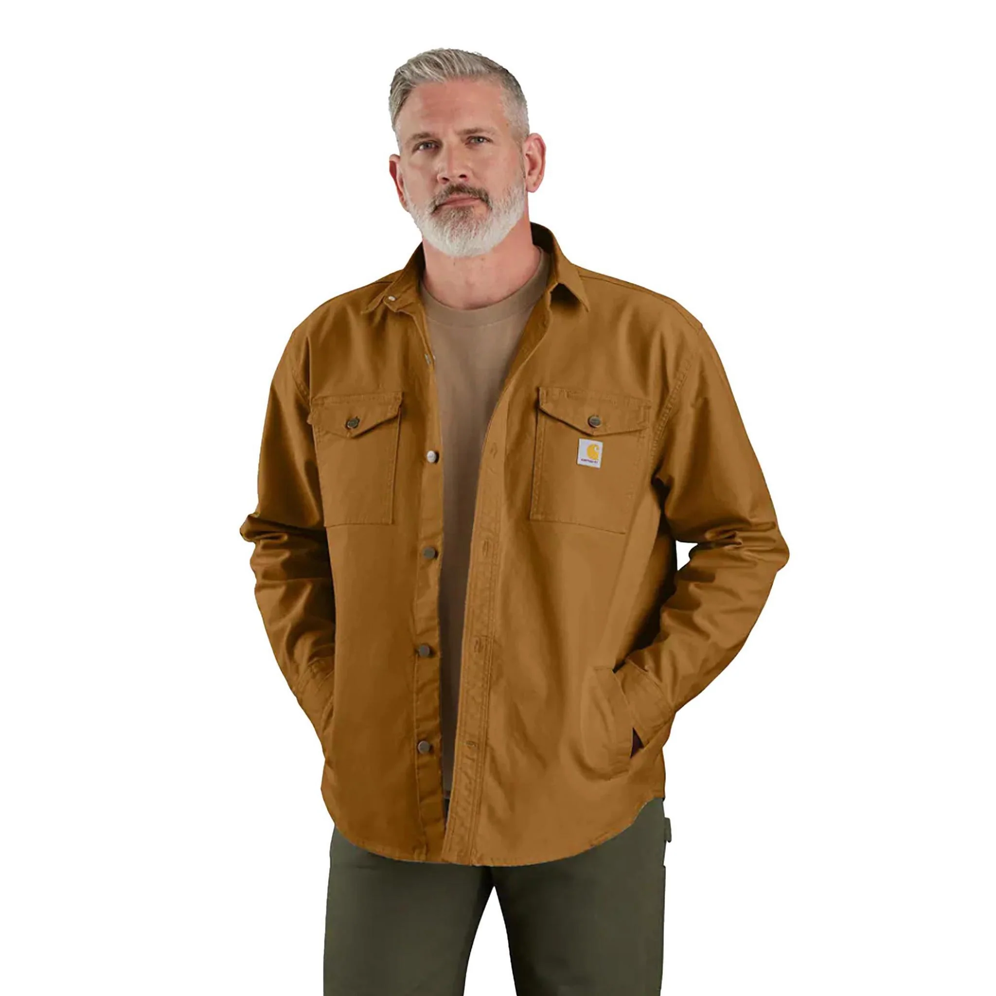 Carhartt Men's Montana Rugged Flex Loose Fit Heavyweight Duck Shirt Jac - Image 4