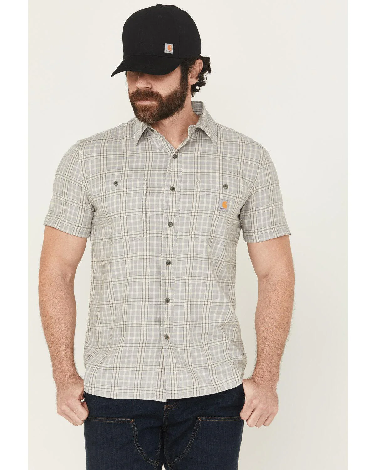 Carhartt Men's Rugged Flex® Relaxed Fit Lightweight Short Sleeve Plaid
