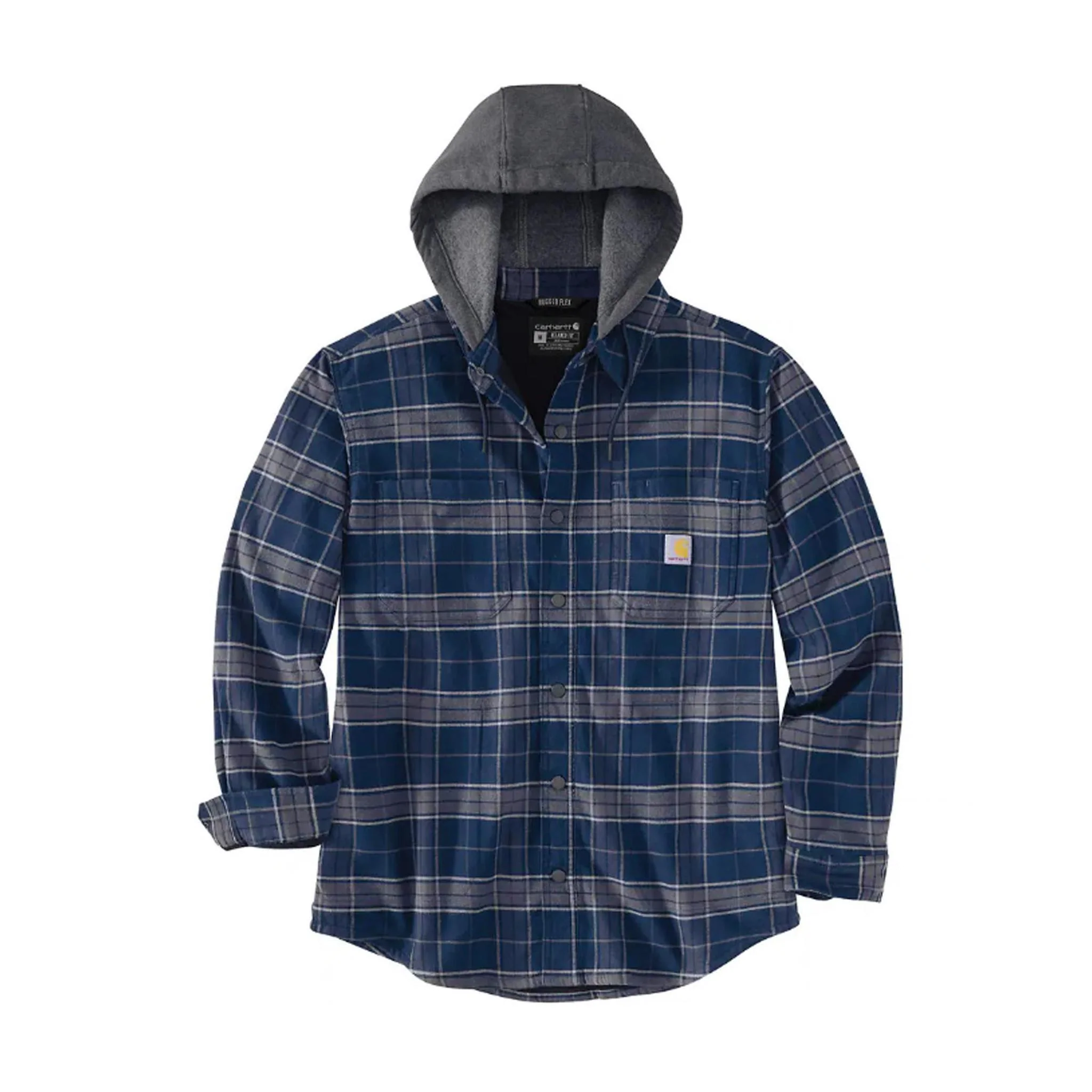 Carhartt Men's Rugged Flex Relaxed Fit Flannel Fleece-Lined Hooded Shirt Jacket 106353 - Image 2