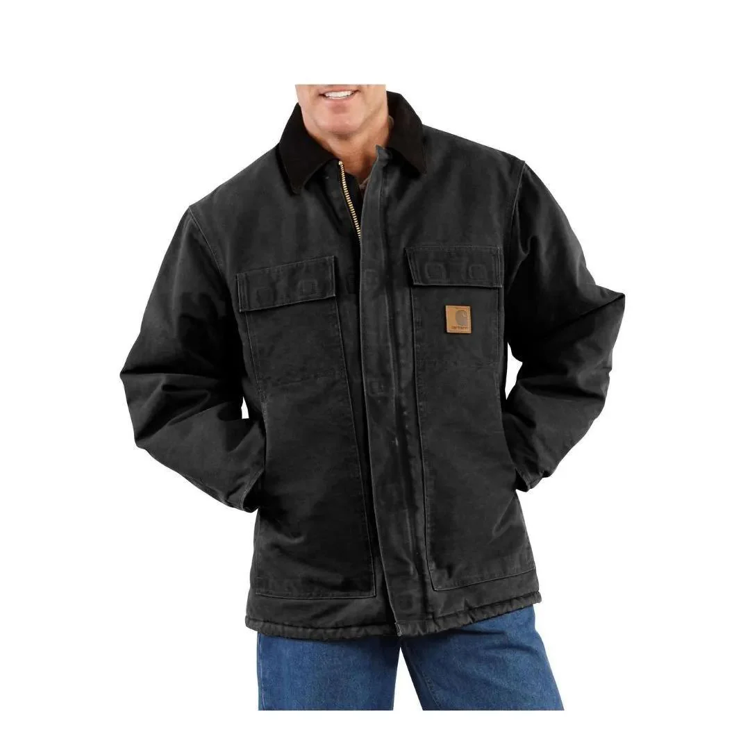 Carhartt Men's Sandstone Traditional Coat/Arctic Quilt-Lined Jacket - Image 6