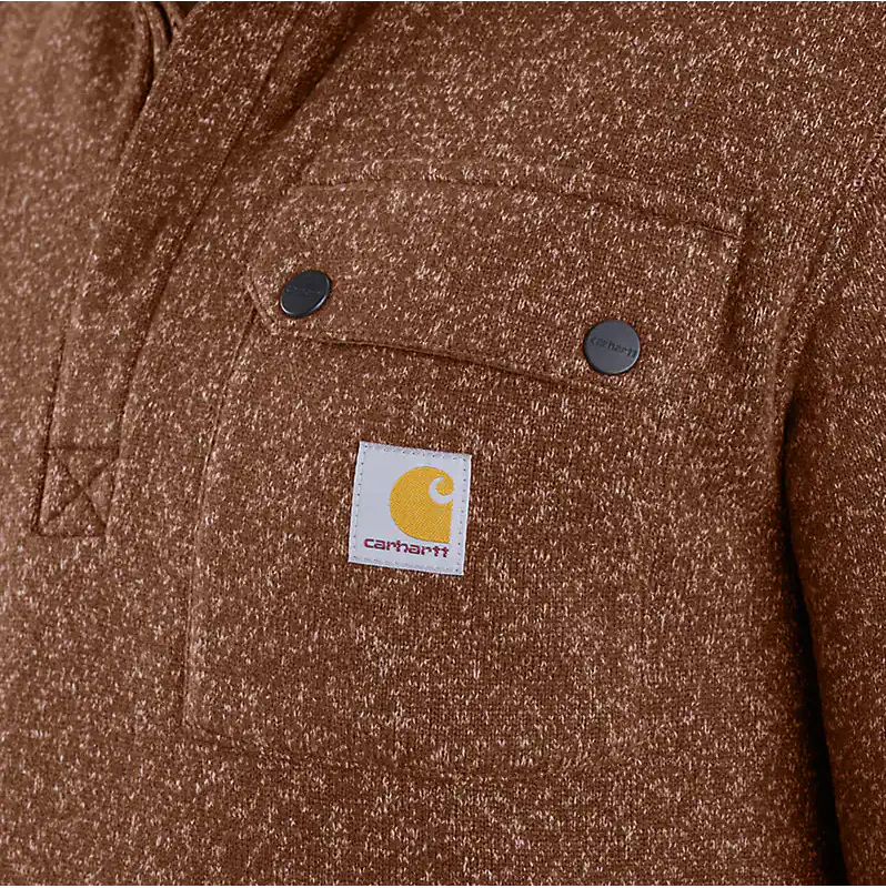 Carhartt Men's Relaxed Fit Midweight Quarter-Zip Pocket Sweater Fleece - Image 2