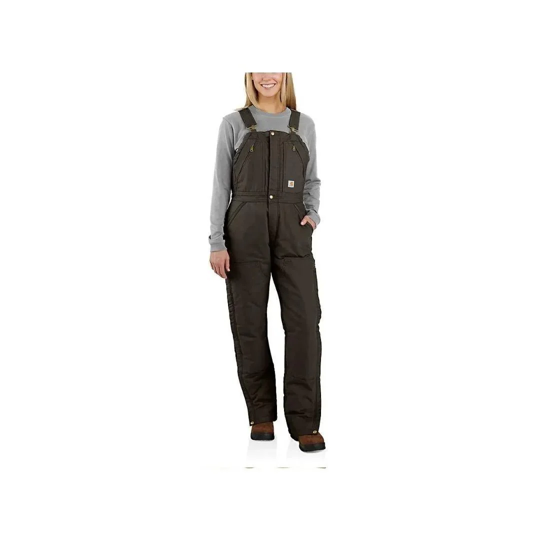 Carhartt Women’s Bib Overalls Insulated Loose Fit Washed Duck - Image 26