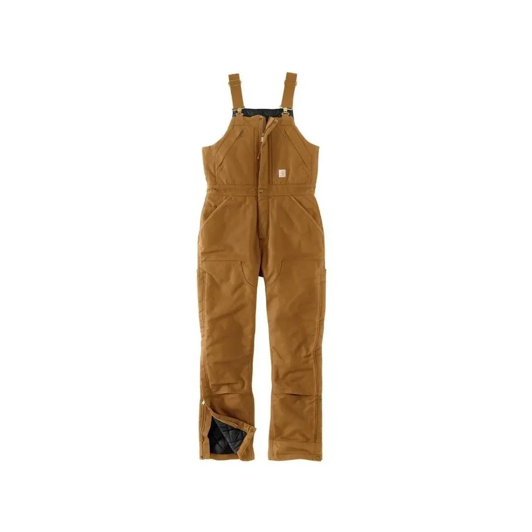 Carhartt Women’s Bib Overalls Insulated Loose Fit Washed Duck - Image 48