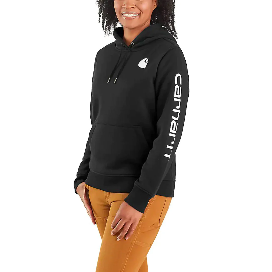 Carhartt Women's Hoodie Relaxed Fit Graphic Pullover Seasonal Colours - Image 12