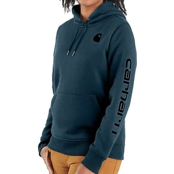 Carhartt Women's Hoodie Relaxed Fit Graphic Pullover Seasonal Colours - Image 3