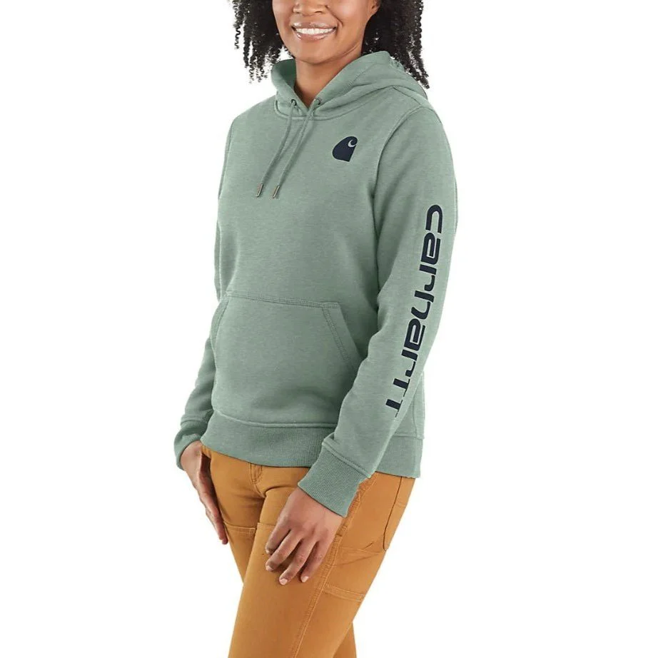 Carhartt Women's Hoodie Relaxed Fit Graphic Pullover Seasonal Colours - Image 4