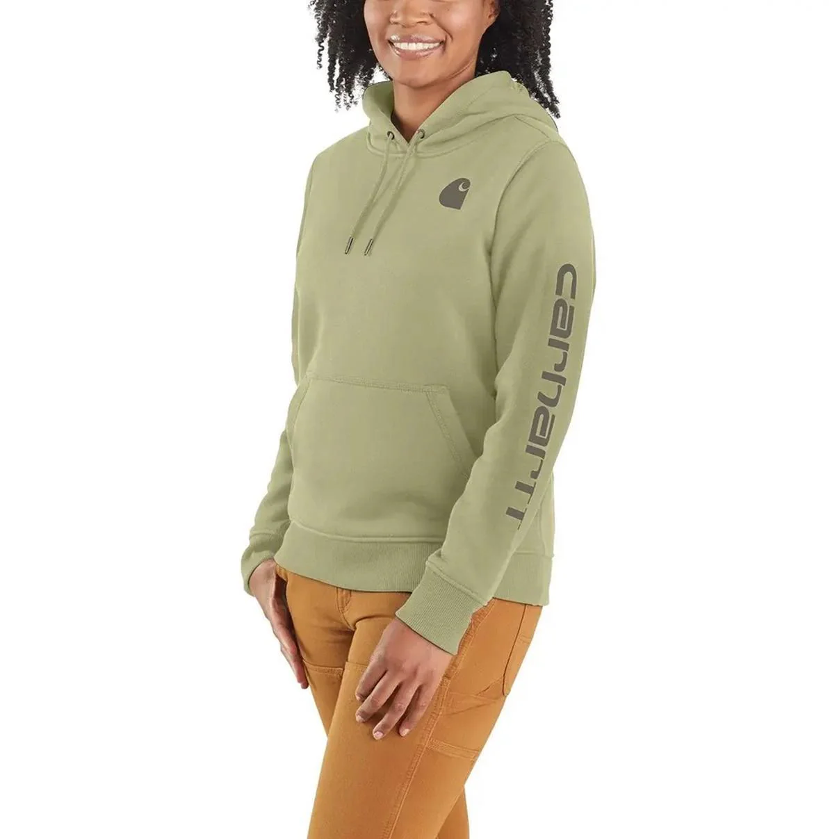 Carhartt Women's Hoodie Relaxed Fit Graphic Pullover Seasonal Colours - Image 41