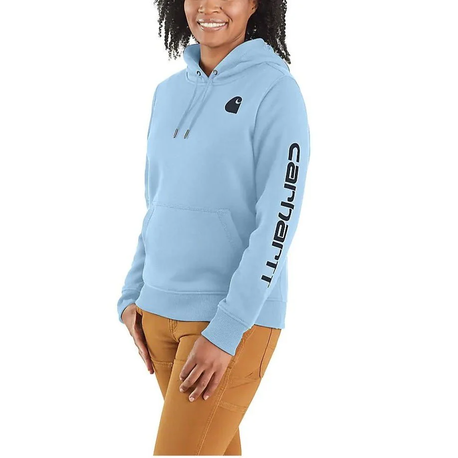 Carhartt Women's Hoodie Relaxed Fit Graphic Pullover Seasonal Colours - Image 5