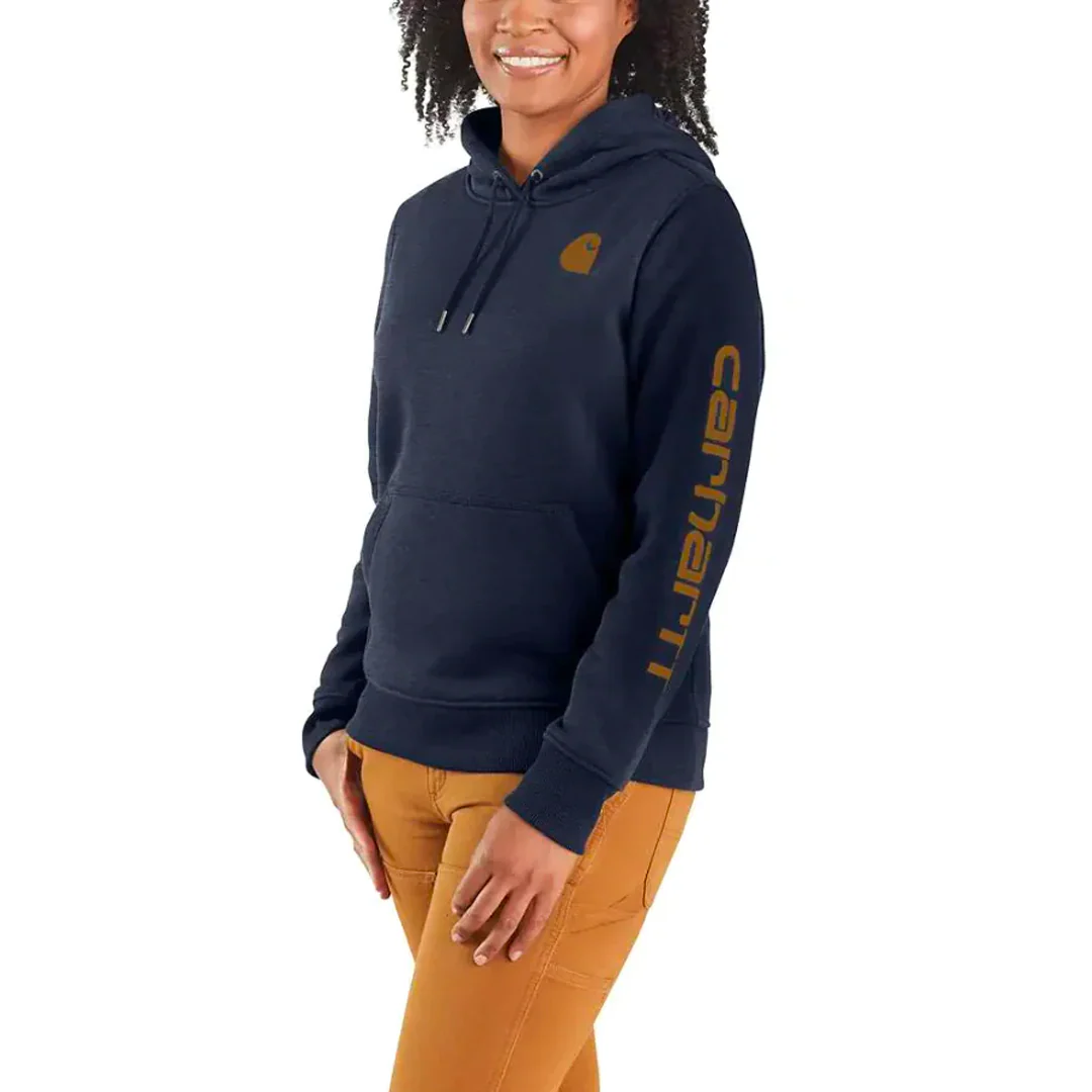 Carhartt Women's Hoodie Relaxed Fit Graphic Pullover Seasonal Colours - Image 52