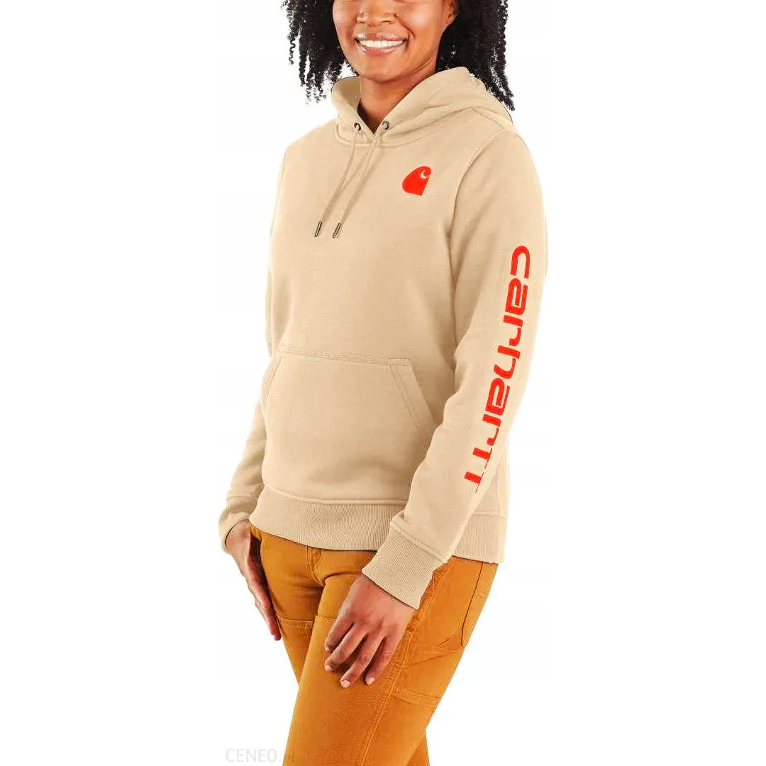 Carhartt Women's Hoodie Relaxed Fit Graphic Pullover Seasonal Colours - Image 65