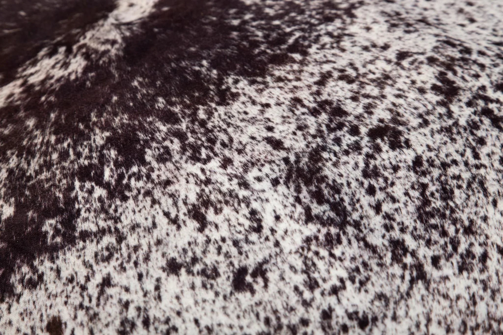 Carstens Faux Cowhide Print Rug, White Brindle - Image 3