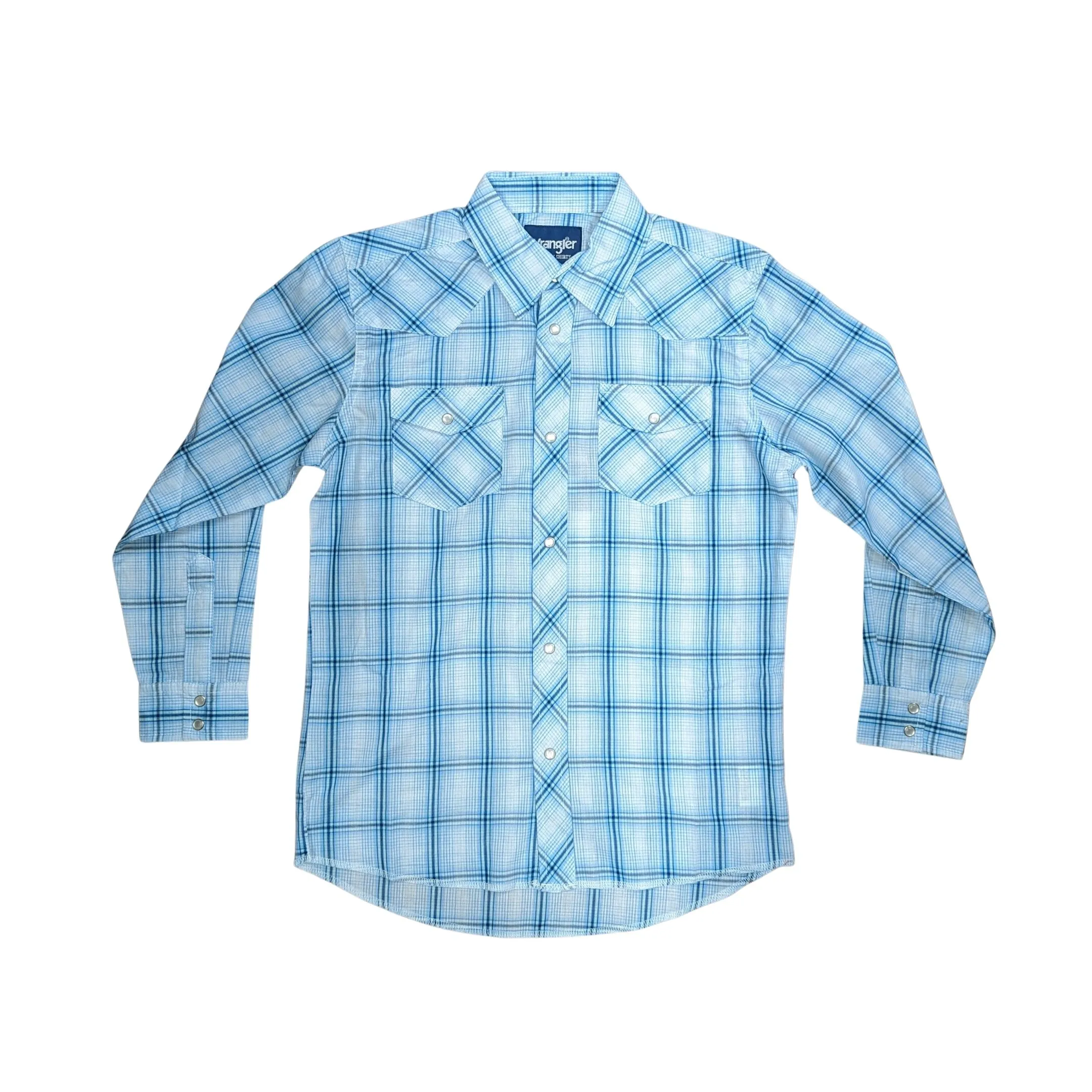 Wrangler Boy's Assorted Long sleeve Western Plaid Shirts - Image 4