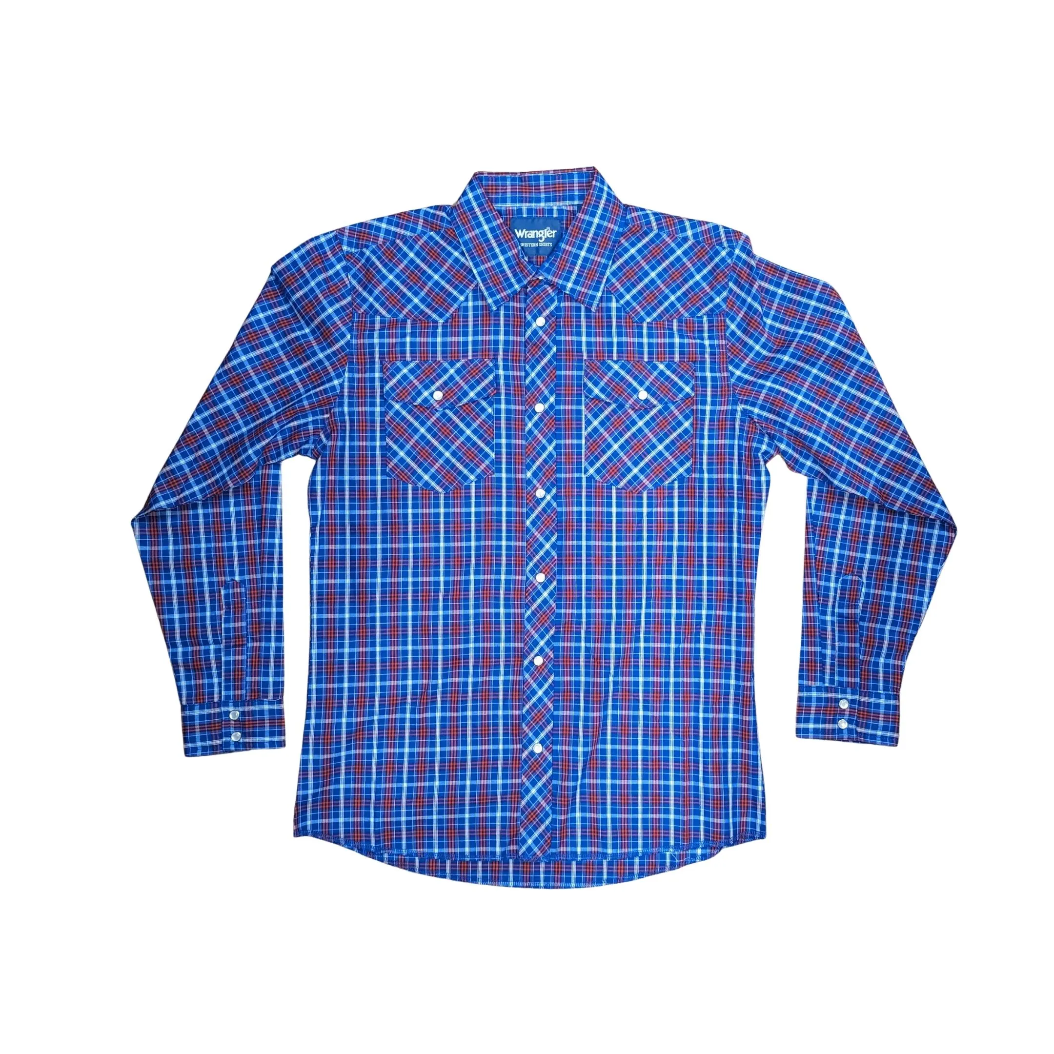 Wrangler Boy's Assorted Long sleeve Western Plaid Shirts - Image 5
