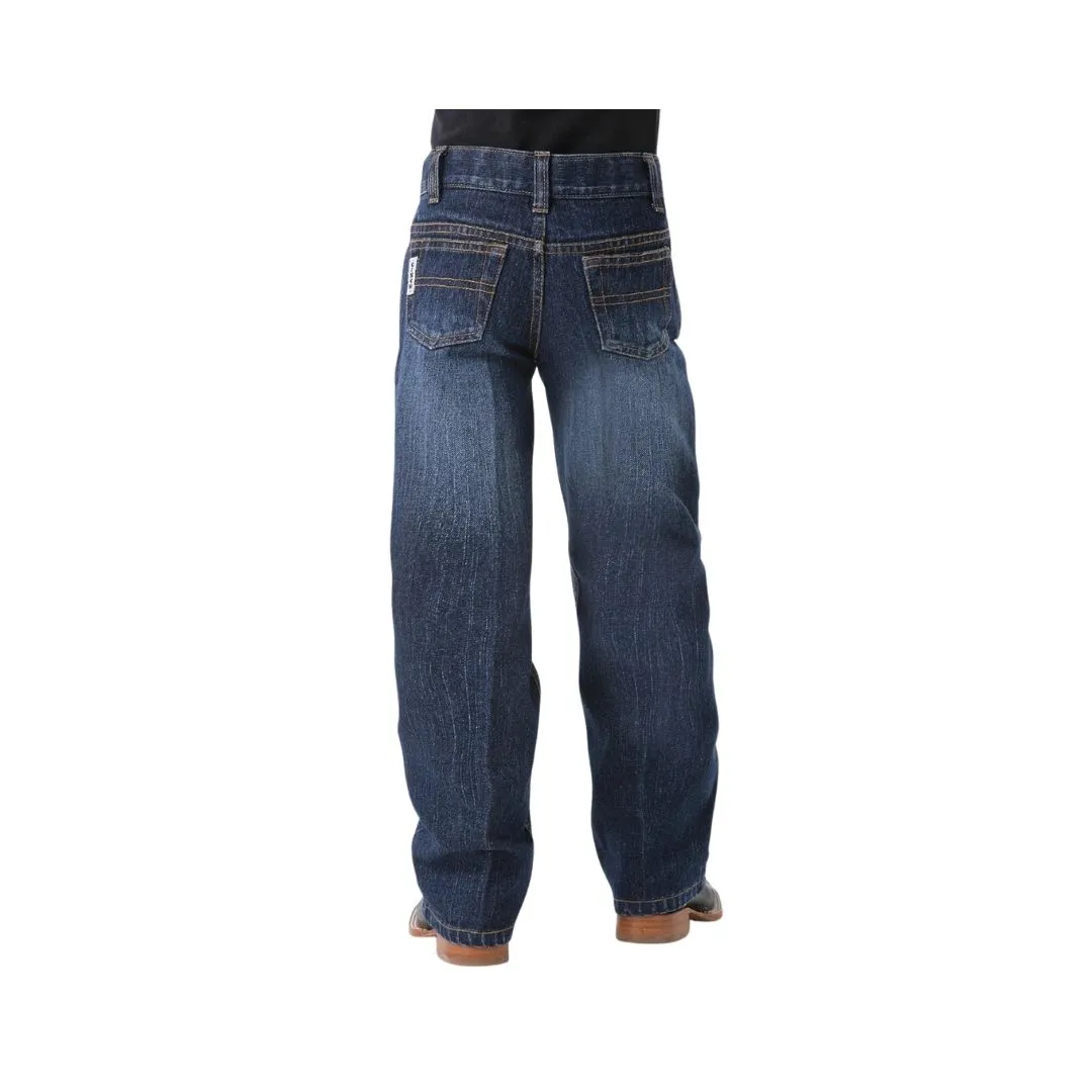 Cinch Boy's White Label Dark Stonewash Bootcut Jean - Image 3