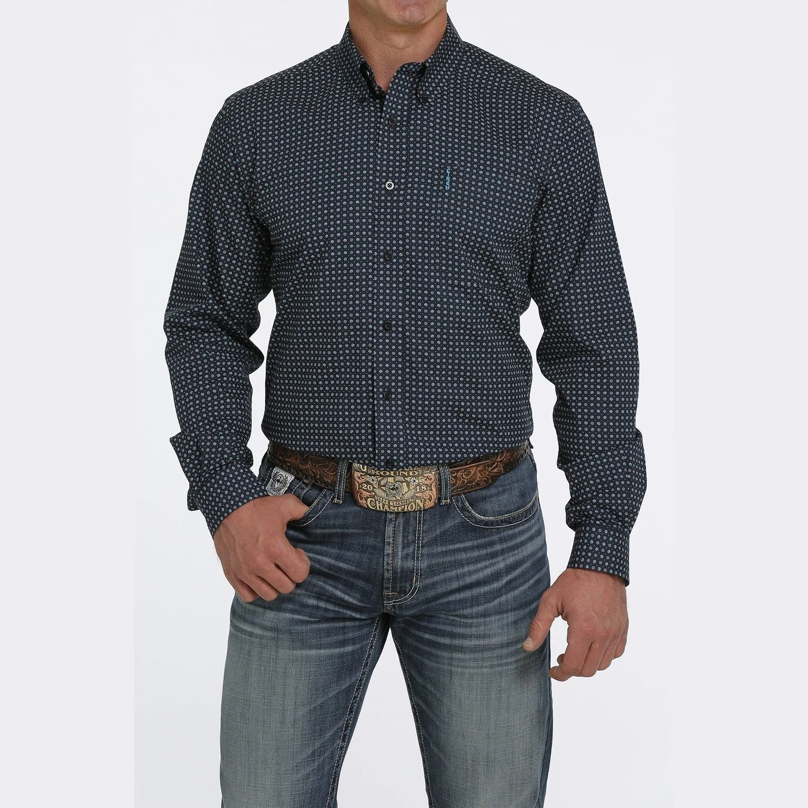 Cinch Men’s Modern Fit Button Down Western Shirt