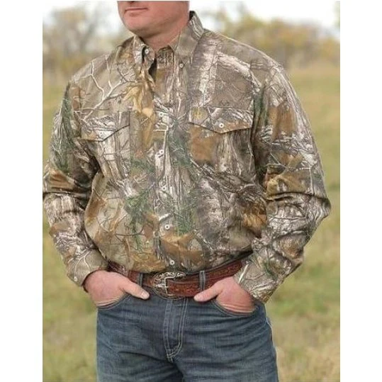 Cinch Men’s Shirt Camo Long Sleeve Button Up - Image 2