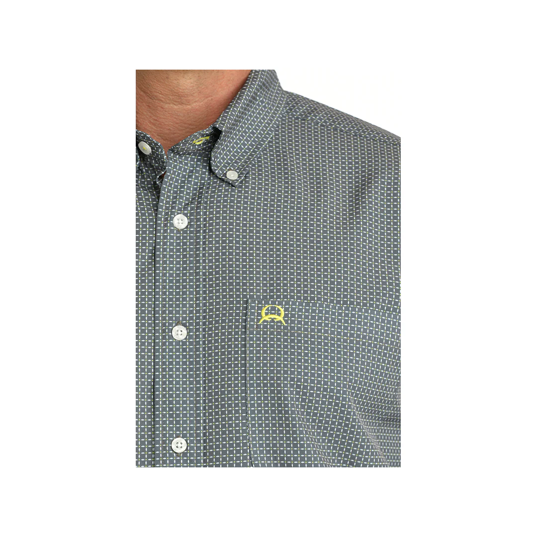 Cinch Men's ArenaFlex Geometric Print Short Sleeve Button Down Western Shirt - Image 2