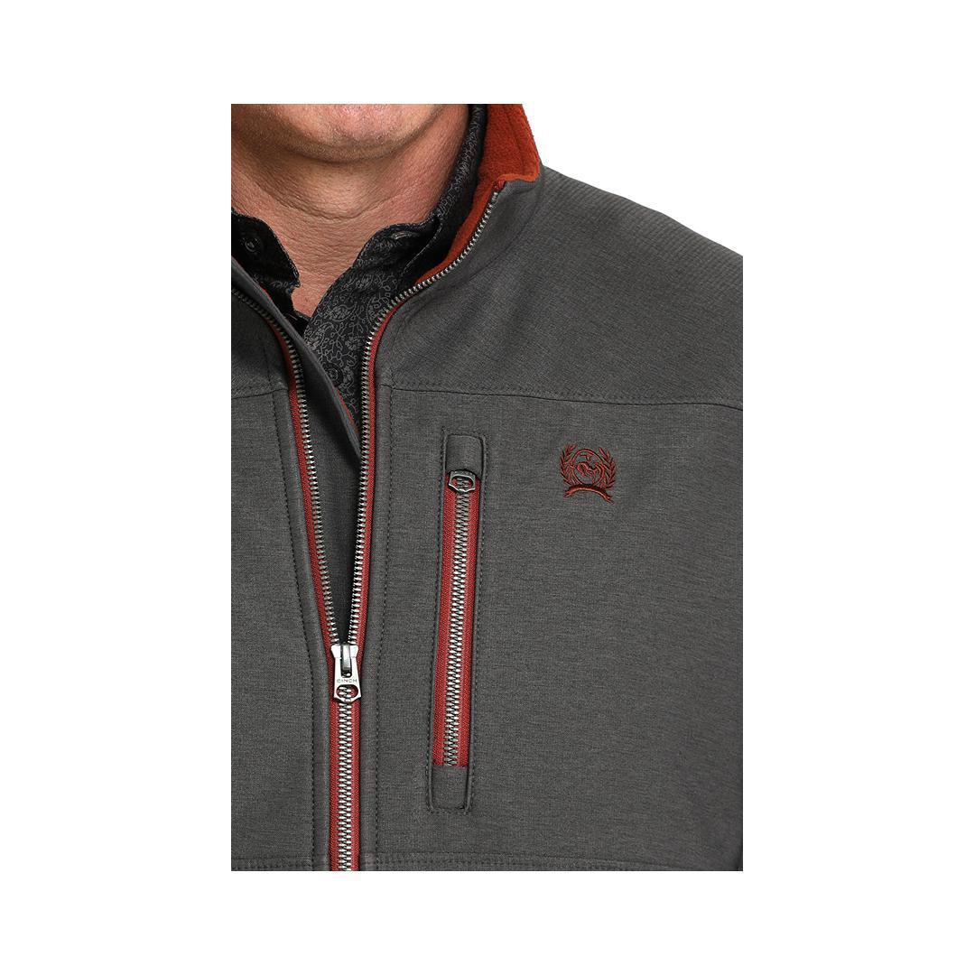 Cinch Men's Bonded Soft Shell Jacket Charcoal - Image 3