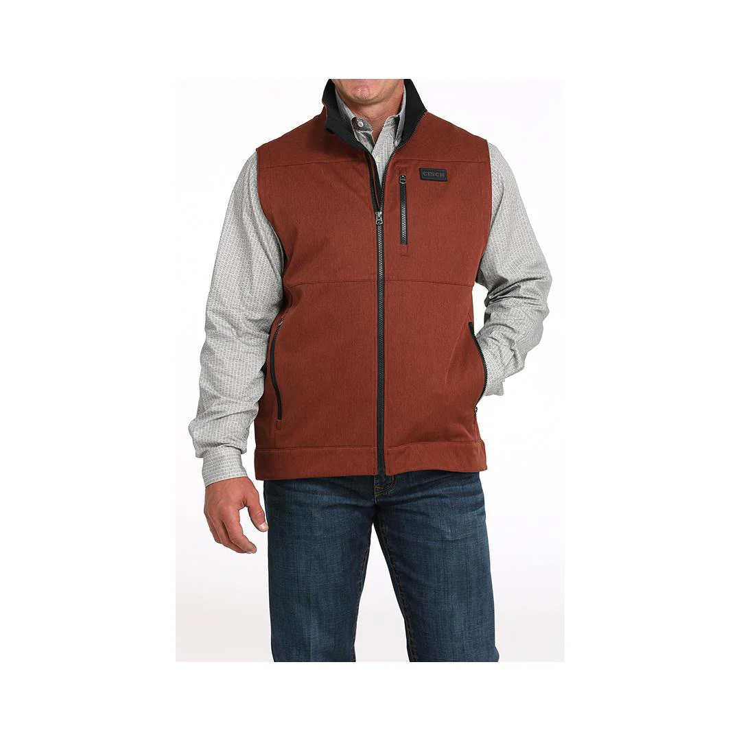 Cinch Men's Bonded Soft-Shell Vest Red