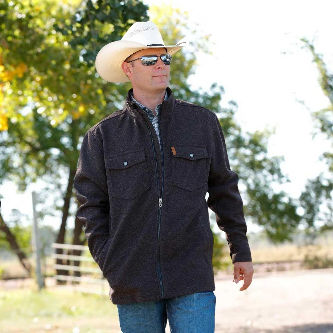 Cinch Men's Brushed Knit Shirt Coat/Jacket - Image 2