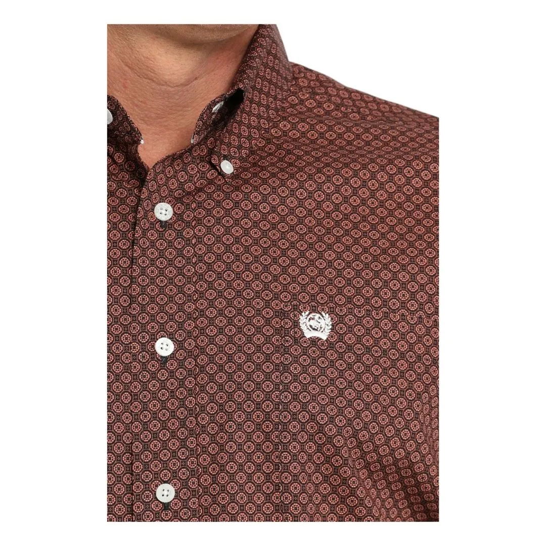 Cinch Men's Geometric Print Button-Down Western Shirt - Image 3