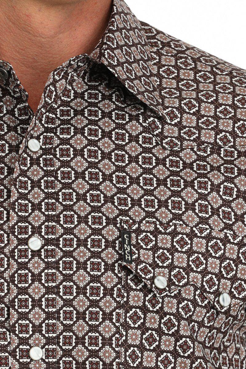 Cinch Men's Modern Fit Medallion Snap Front Western Shirt - Image 2