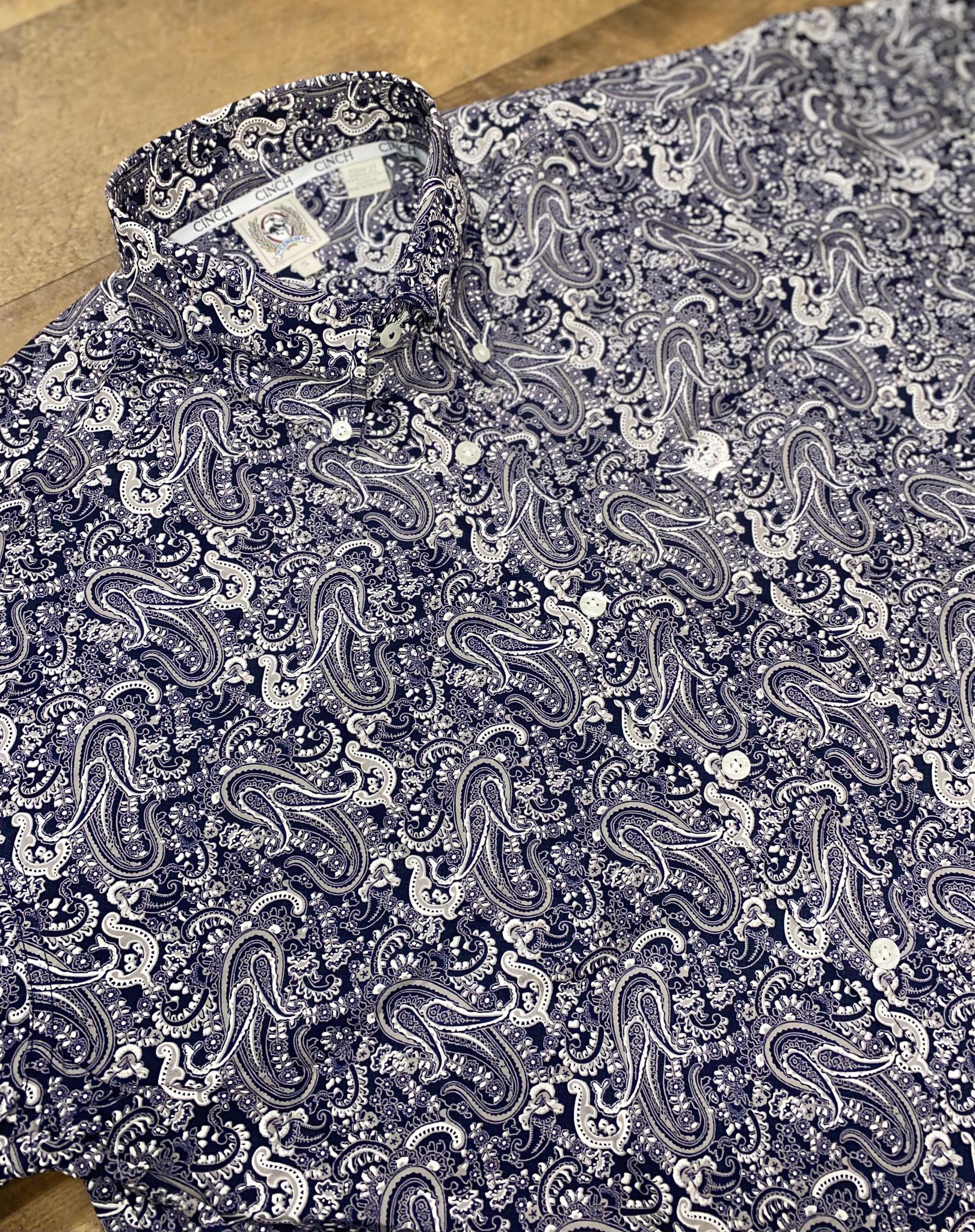 Cinch Men's Paisley Mulberry Long Sleeve Western Shirt - Image 2