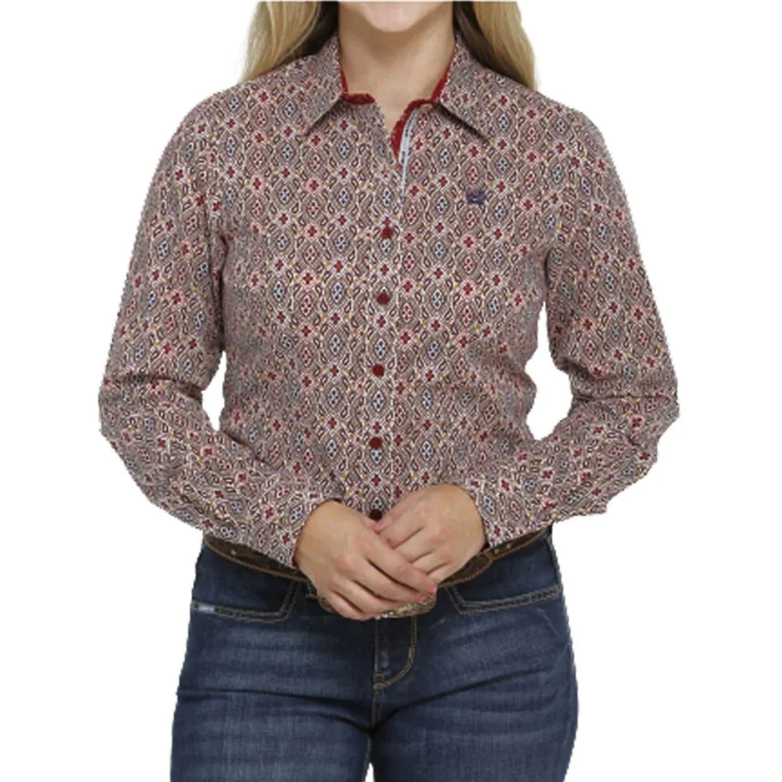 Cinch Women’s Long Sleeve Button Up Shirt - Clearance - Image 2