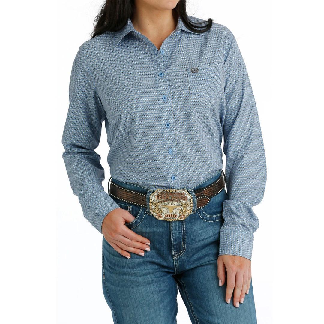 Cinch Women's Arenaflex Long Sleeve Purple