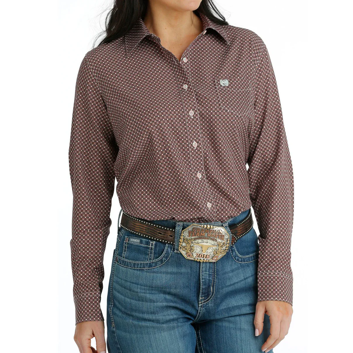 Cinch Women's ArenaFlex Button Down Long Sleeve Western Shirt - Image 2