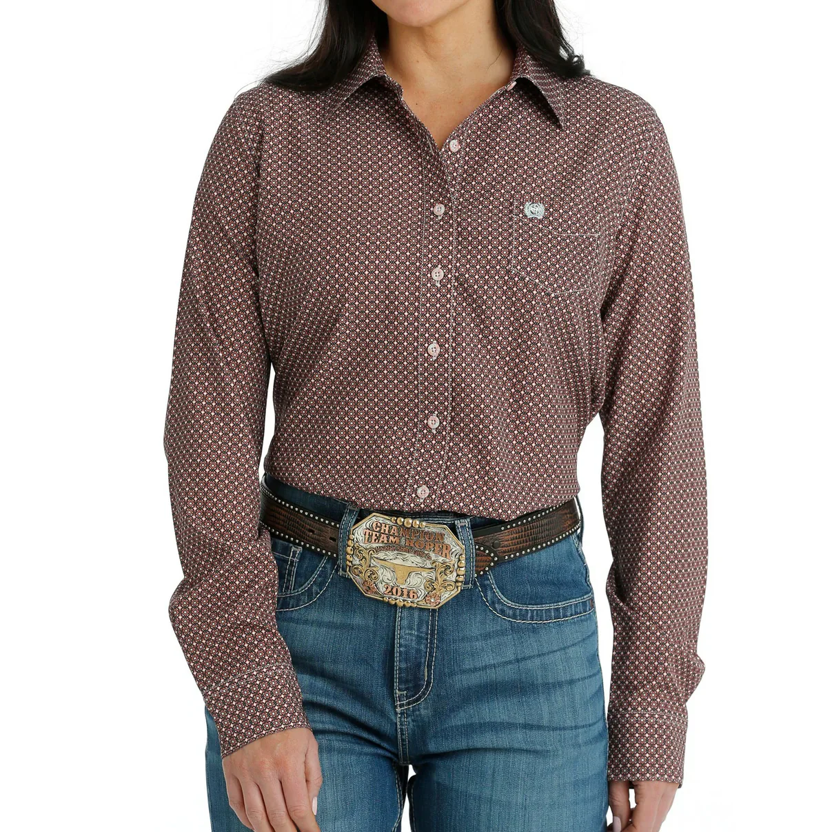 Cinch Women's ArenaFlex Button Down Long Sleeve Western Shirt - Image 3