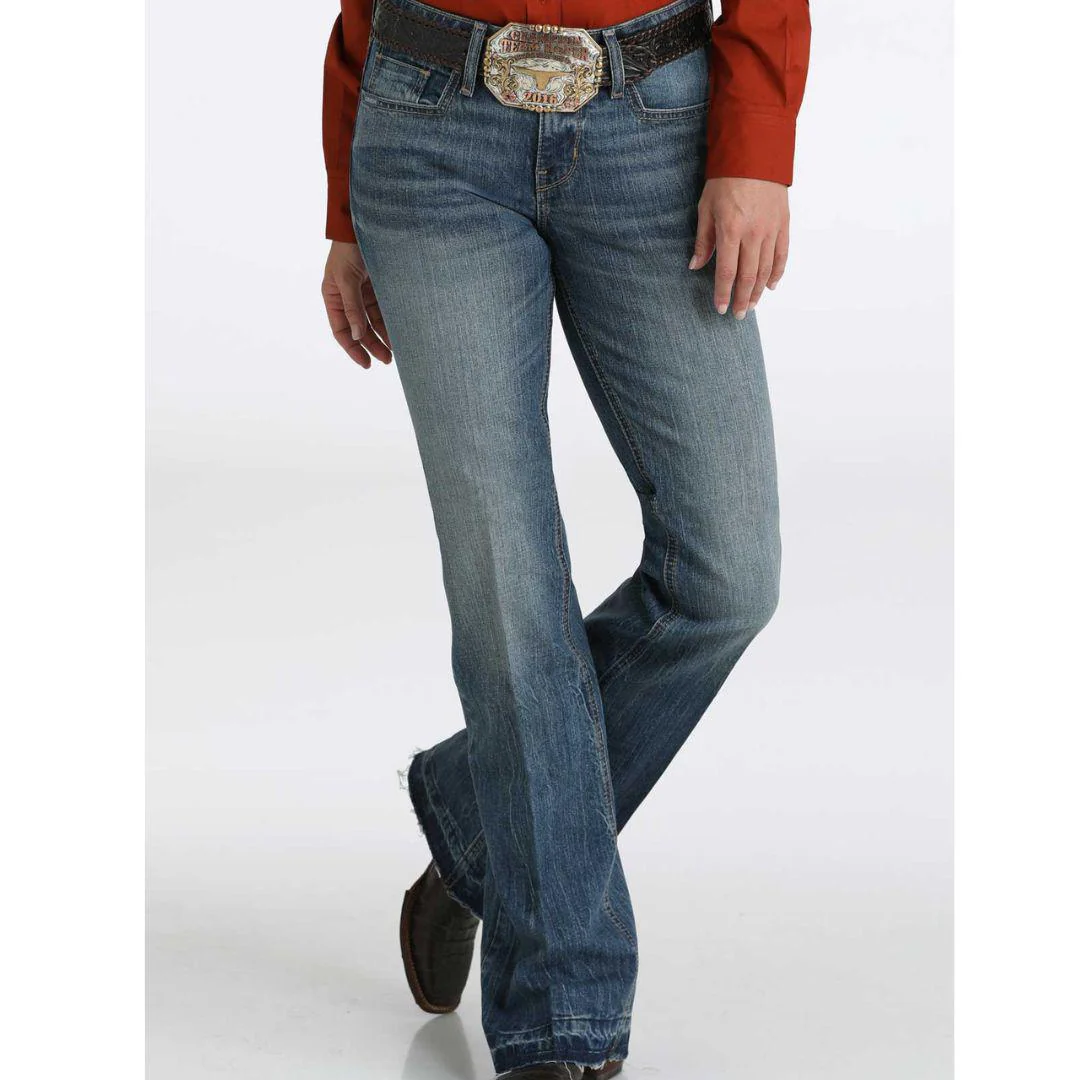 Cinch Women's Lynden Moderate Rise Slim Fit Trouser Jeans