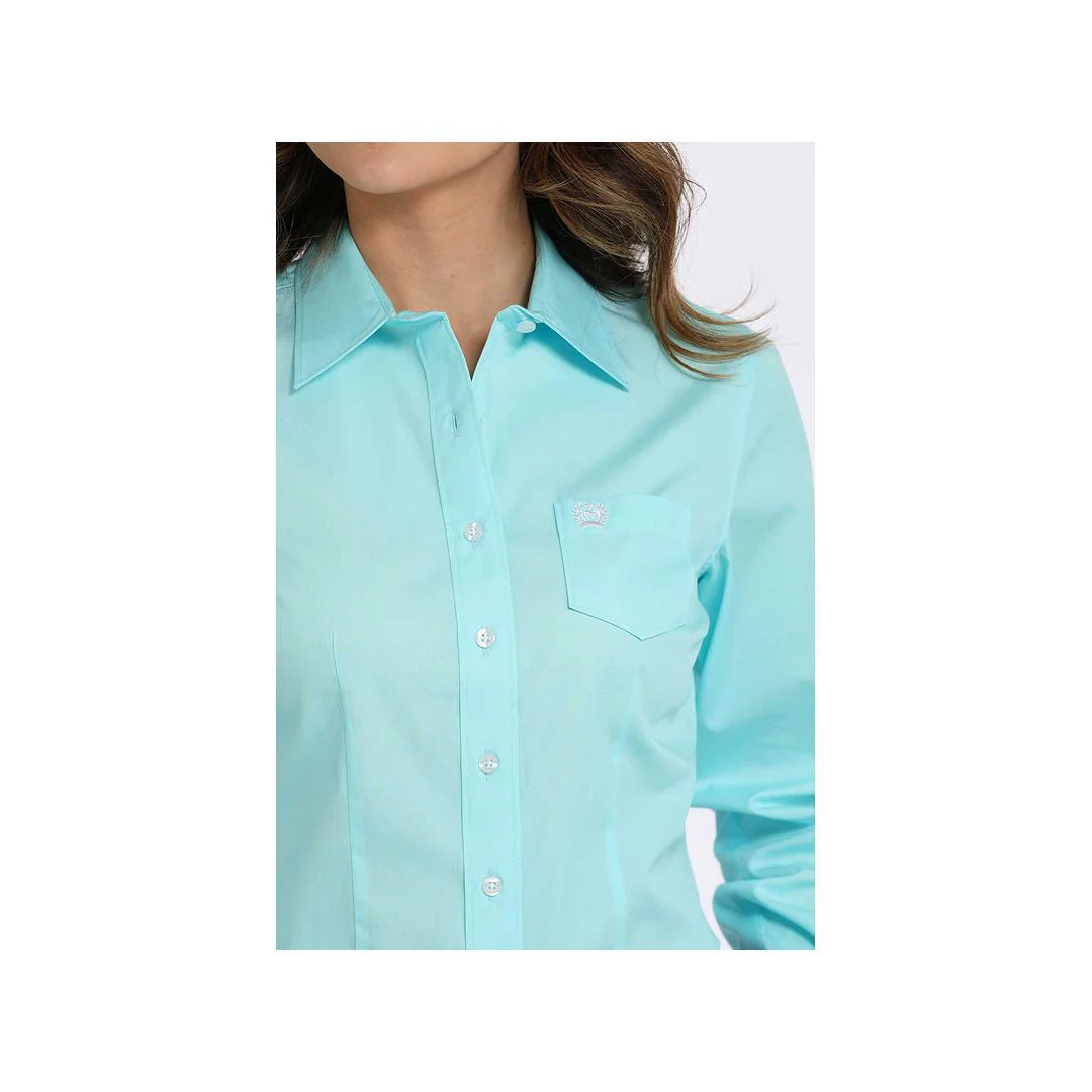 Cinch Women's Solid Colour Long Sleeve Button Up Shirt - Image 7