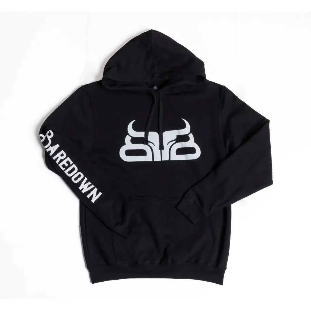 Baredown Brand Hoodie Cotton/Poly Black - Image 3