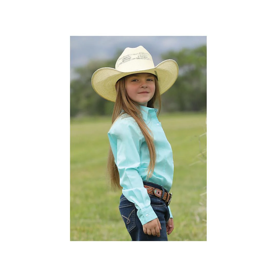 Cruel Girl Girl's Solid Colour Button Up Long Sleeve Shirt - Image 2
