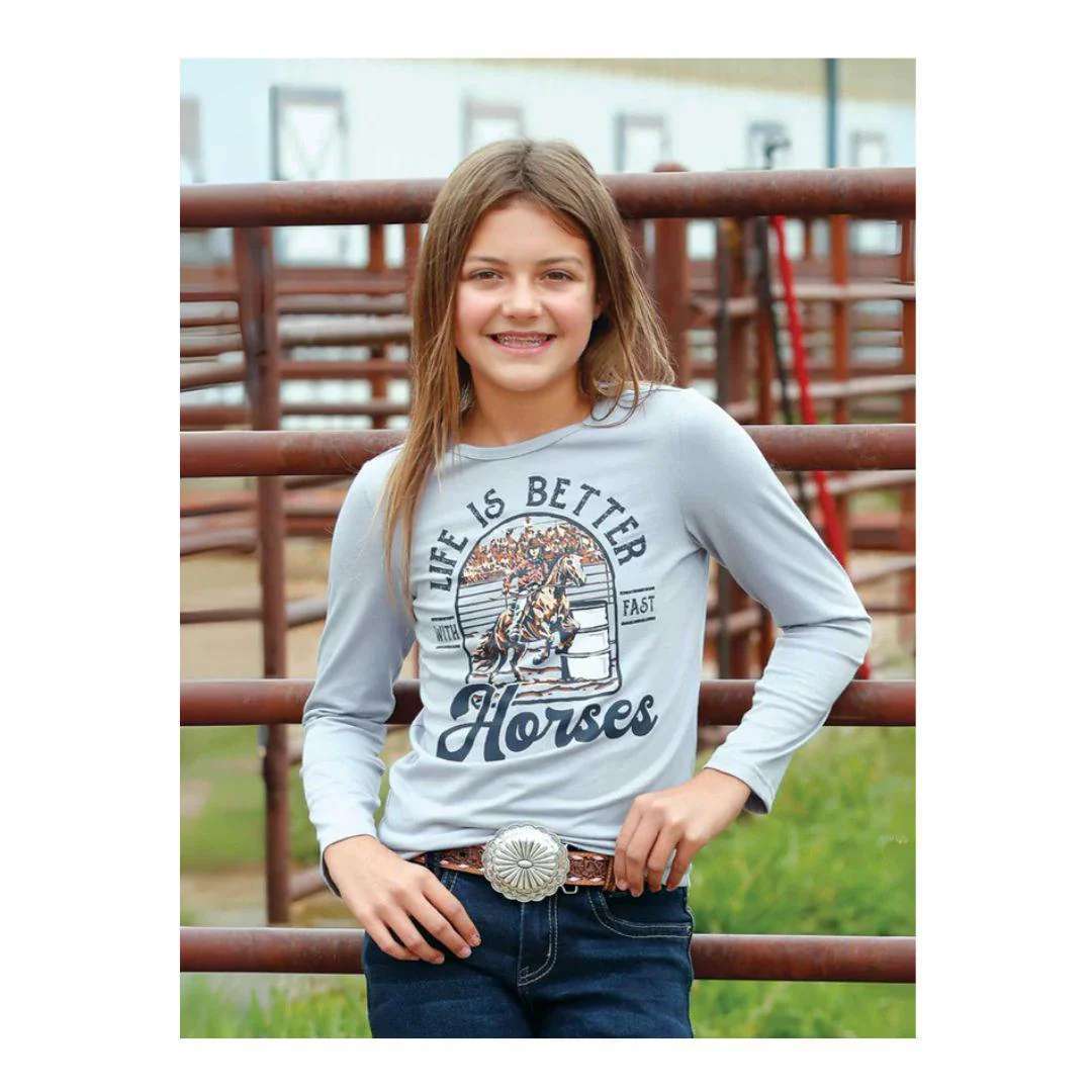 Cruel Girls' Barrel Racing Long Sleeve Tee - Image 2