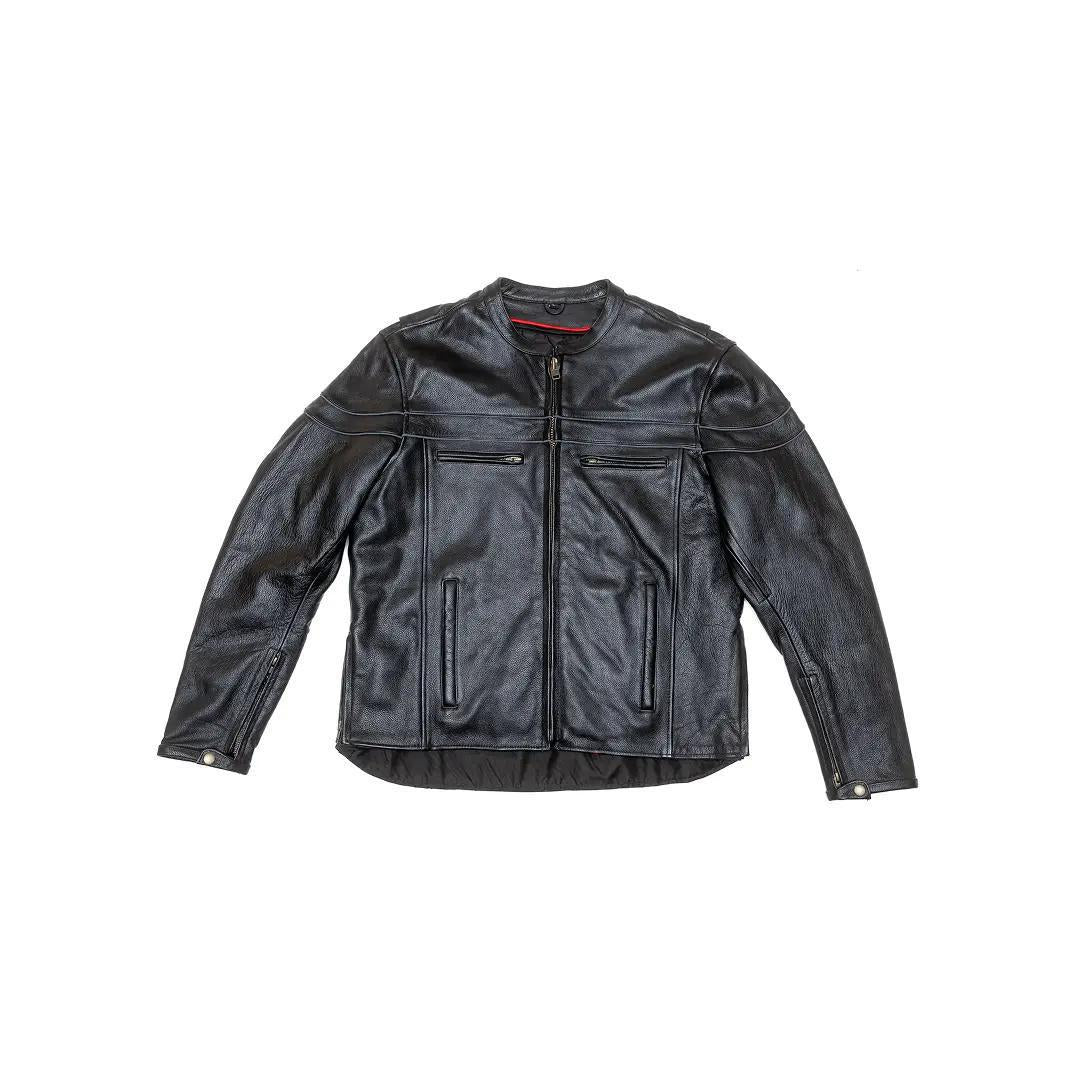 David Moore Men's "Crosswind Classic" Leather Jacket - CLEARANCE