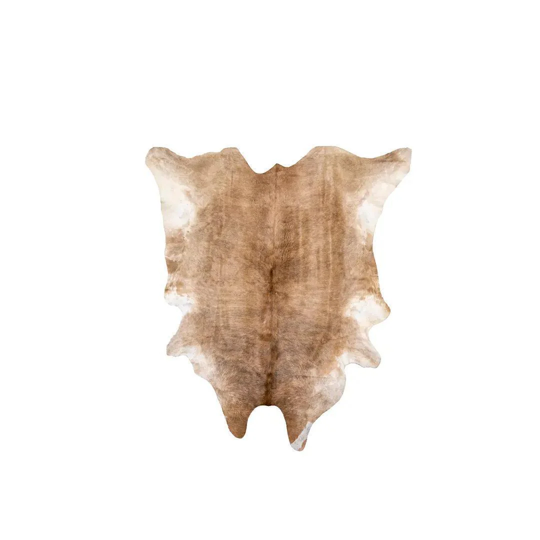 Genuine Cowhide Rug – Unique Brown & White Pattern
