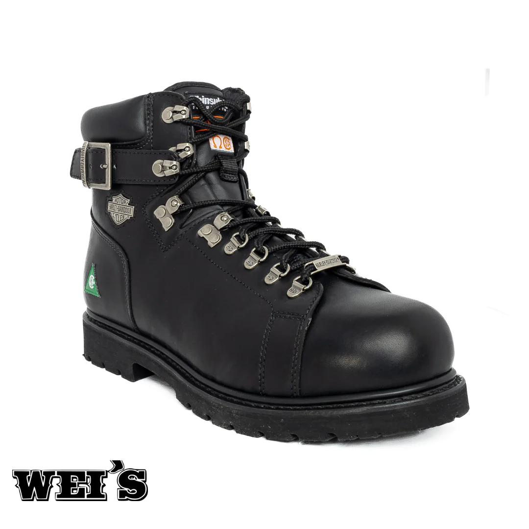 Harley Davidson Men’s Boots 6" Crank Case CSA Steel Toe Insulated - Clearance - Image 2