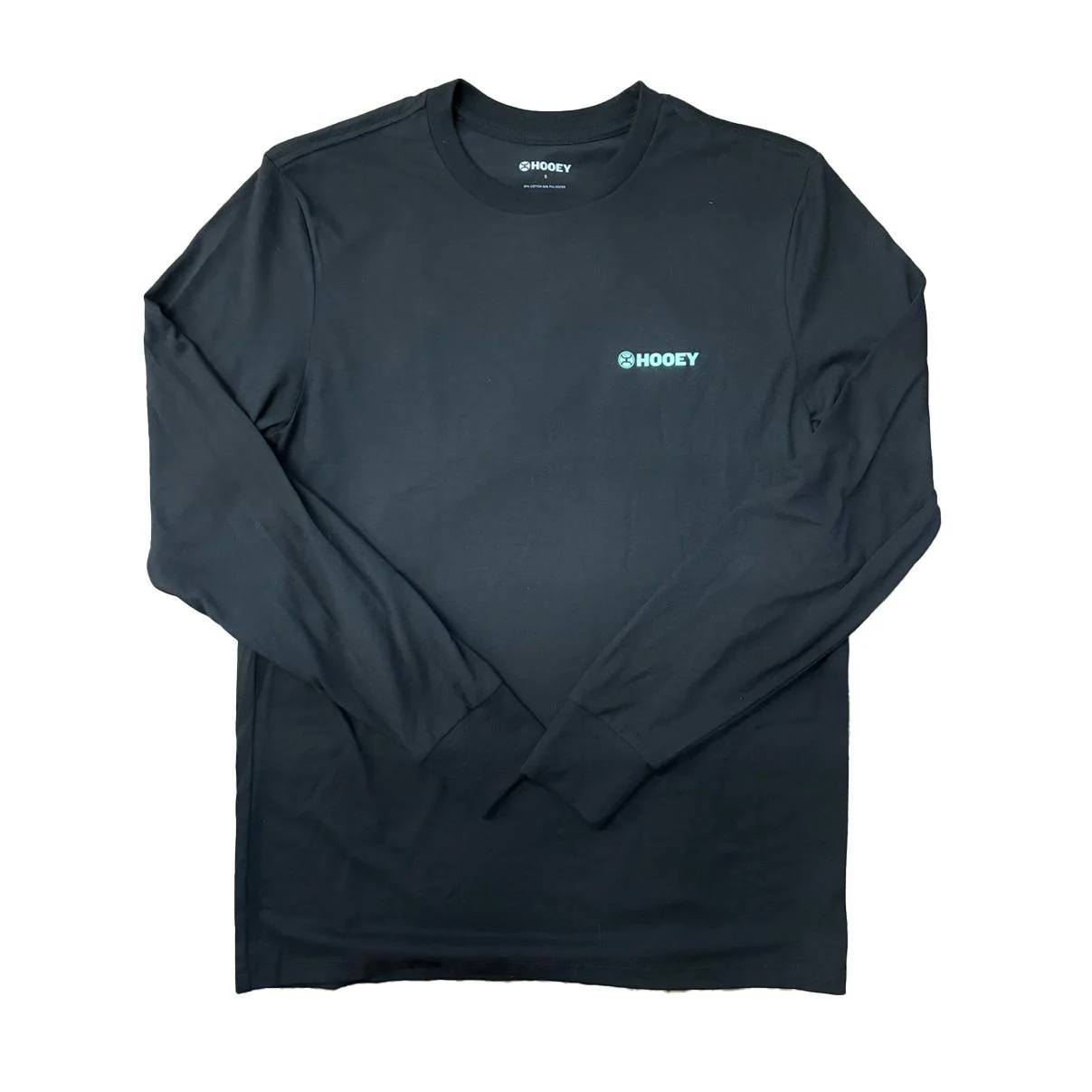 Hooey Men's Blue PRCA Logo on Black Long Sleeve Shirt