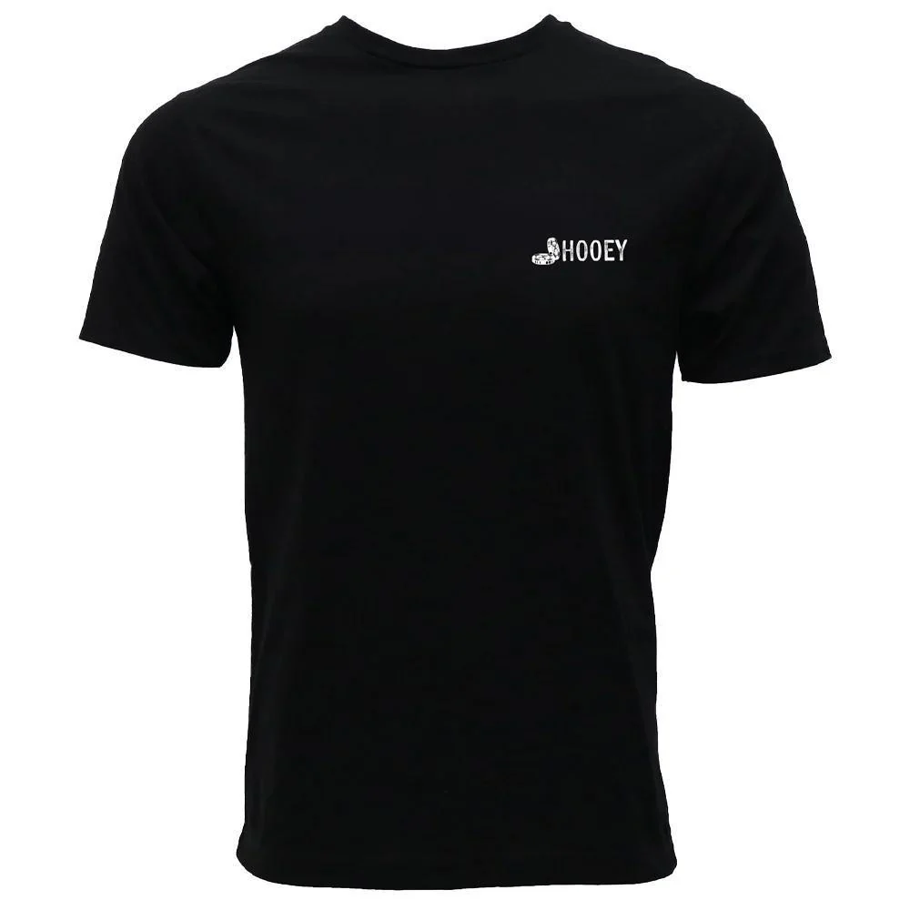 Hooey Men's "Gambler" Black With Grey & White Card Logo T-Shirt