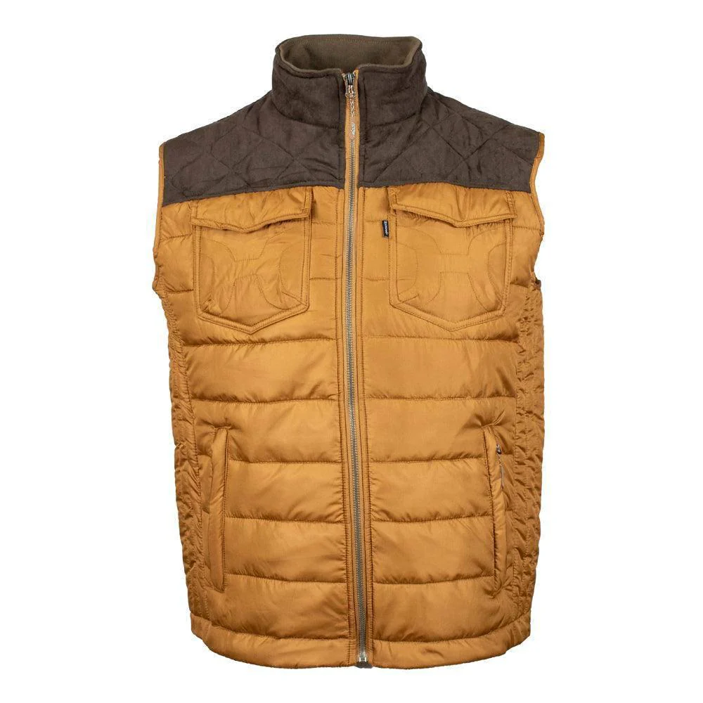 Hooey Men's Packable Vest In Tan/Brown - CLEARANCE
