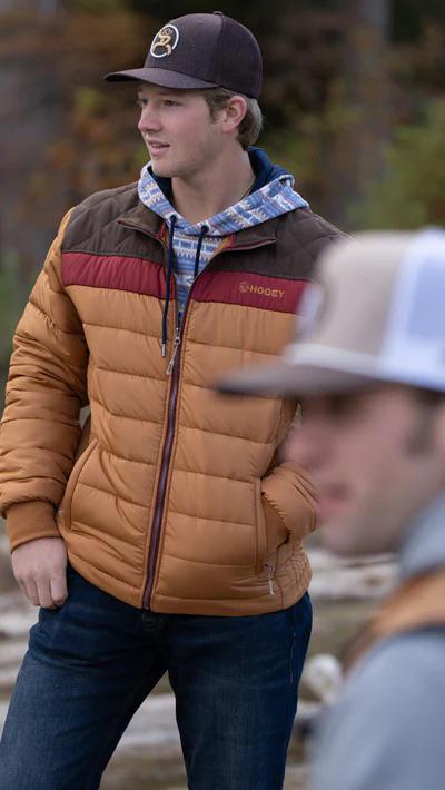 Hooey Men's Puffer Jacket Tan/Brown - Image 2