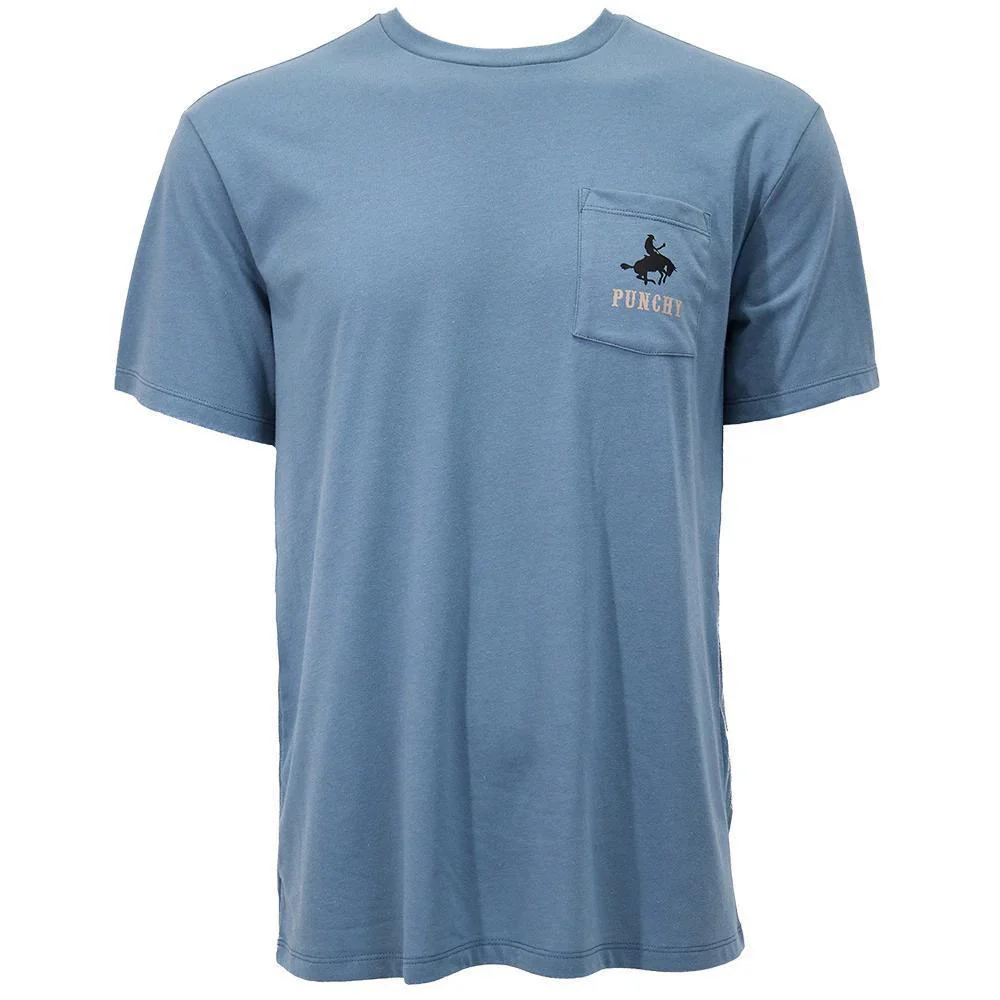 Hooey Youth "Ranchero" Dark Denim w/Tan & Black Logo Punchy T-shirt - Image 2