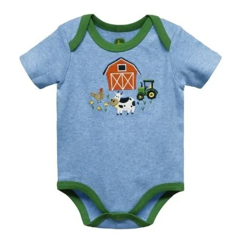 John Deere Boy's Onesie Farm Friends Graphic J3B185BN