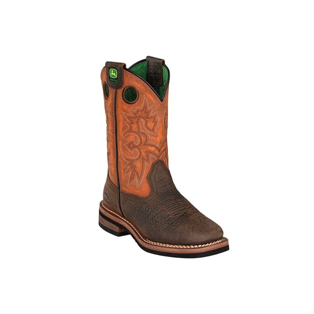 John Deere Kid’s Boots Leather Square Toe