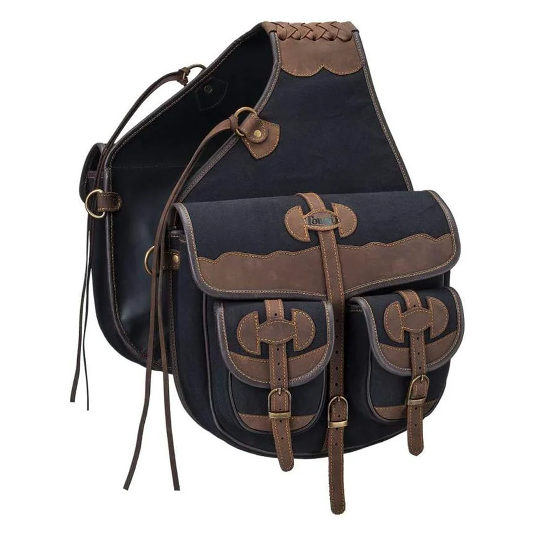 JT International Canvas Trail Bag with Leather Accents - Image 5