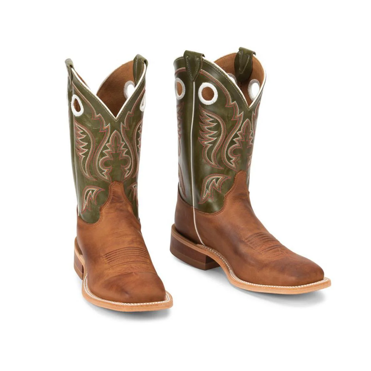 Justin Men's 11" Austin Western Boots Cognac - Image 14