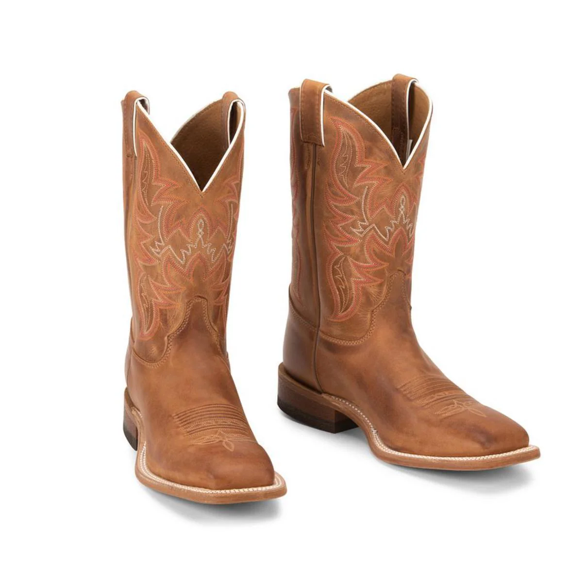 Justin Men's 11" Austin Western Boots Cognac - Image 31