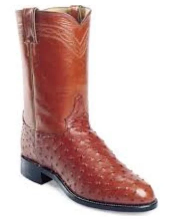 Justin Men's Cowboy Boots Exotic Ostrich 3108 - Image 8